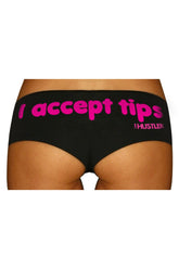 Hustler Screen Print Panties - I Accept Tips - HSP-05 by Hustler
